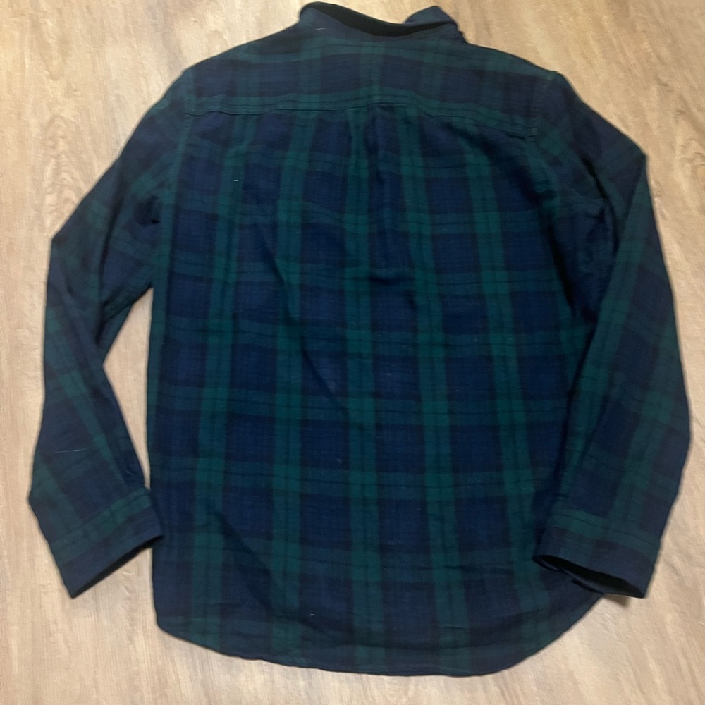 L.L. Bean Flannel/Button-Down Plaid Men’s Shirt - Picture 2 of 5